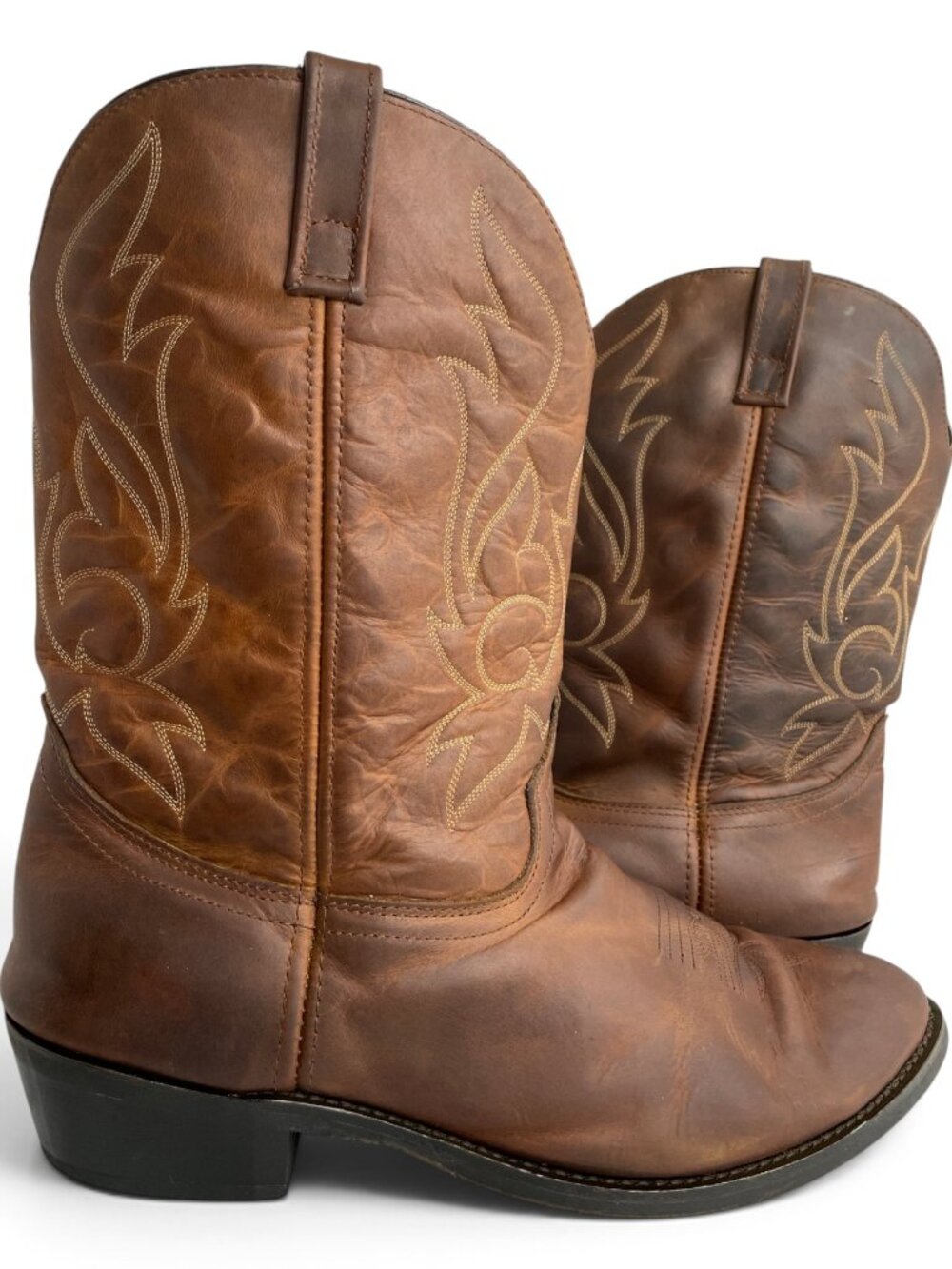 Masterson Western Cowboy Brown Leather Oil Resistant Work Boot's Men's 16 EW